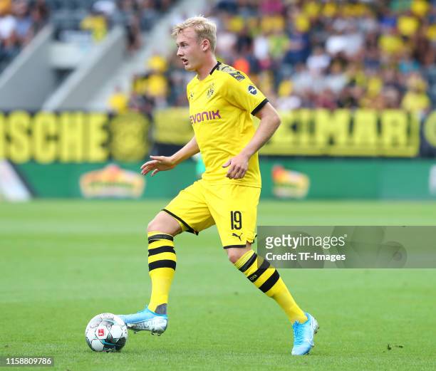 Julian Brandt of Borussia Dortmund controls the ball during the pre-season friendly match between Udinese Calcio and Borussia Dortmund at Cashpoint...
