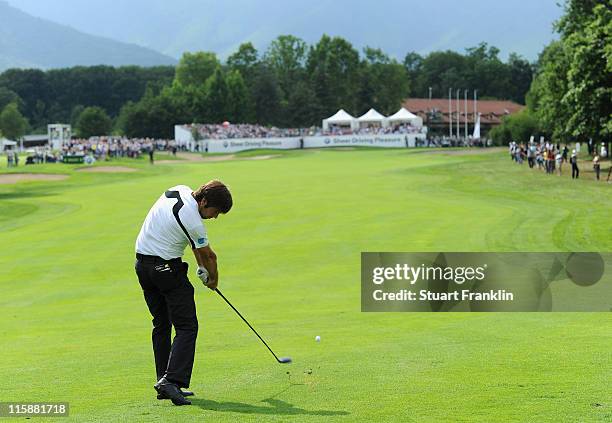 Robert Rock of England in action during the third round of BMW Italian Open at Royal Park I Roveri on June 11, 2011 in Turin, Italy.