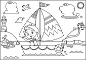 Boy’s Sailing Adventure.