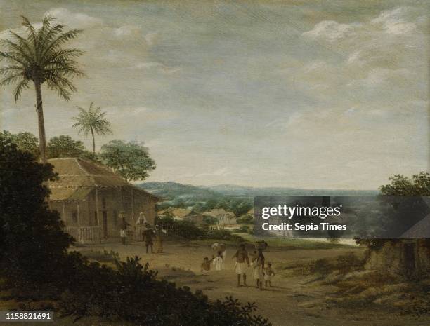 Brazilian Village, Brazil, Frans Jansz Post, 1675 - 1680