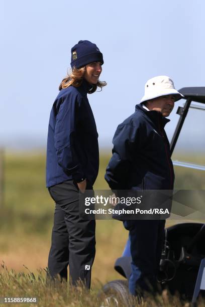 Continent of Europe Captain Anna Roscio during Day One of The Vagliano and Junior Vagliano Trophy at Royal St. George's on June 28, 2019 in Sandwich,...