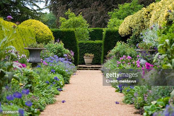 garden path - english culture stock pictures, royalty-free photos & images