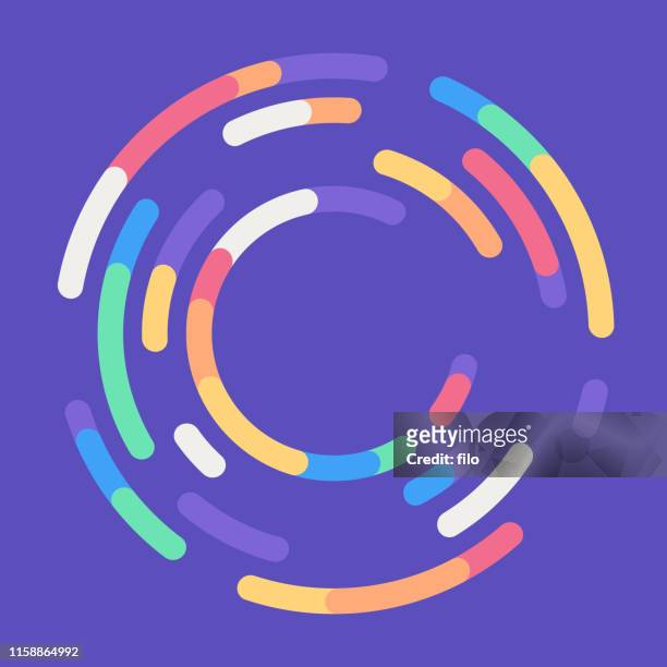 circle loading round abstract background - line art stock illustrations