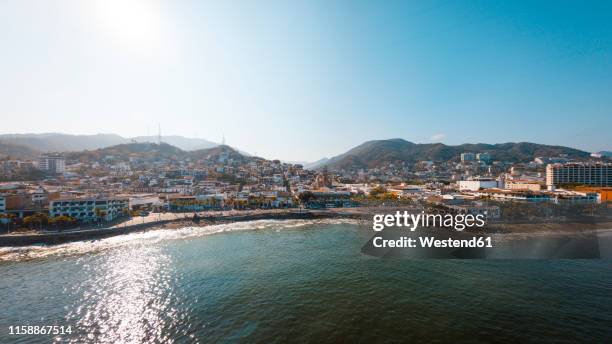 mexico, jalisco, puerto vallarta, el centro, boardwalk in colonia el malecon - el centro ca stock pictures, royalty-free photos & images