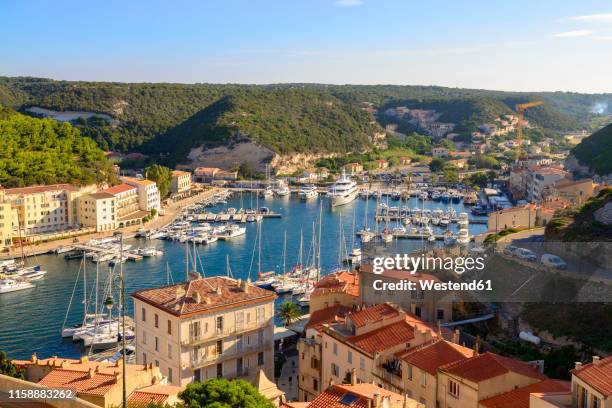 france, corsica, bonifacio, harbour - corsica - fotografias e filmes do acervo