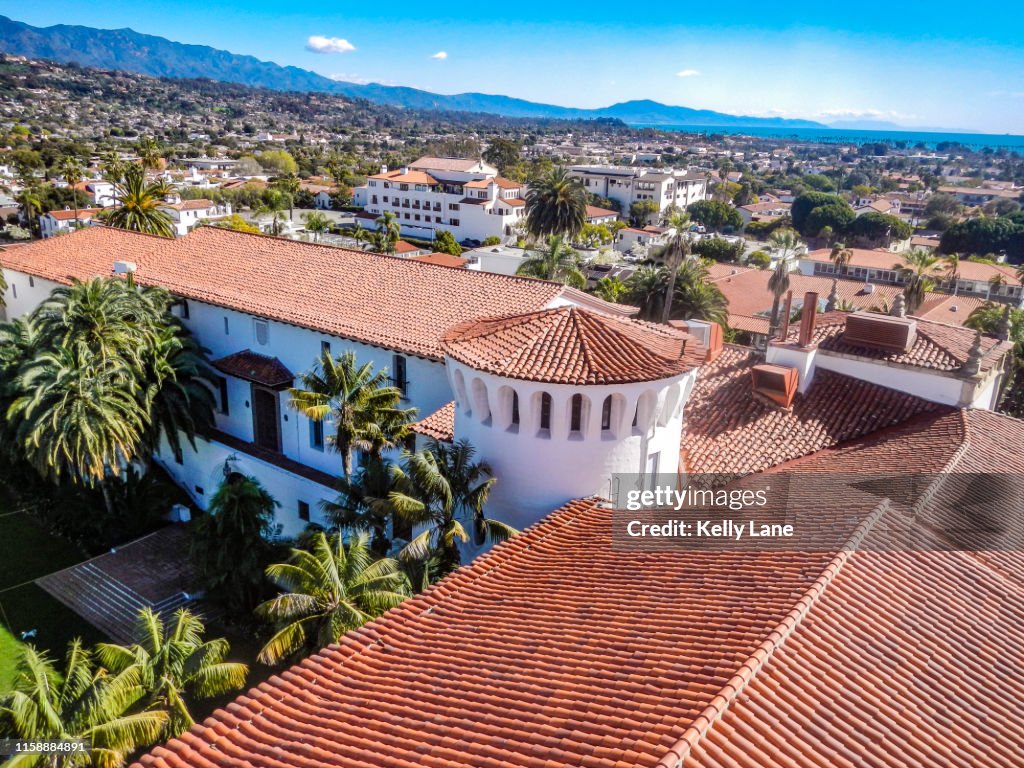 Santa Barbara skyline from the Courthouse