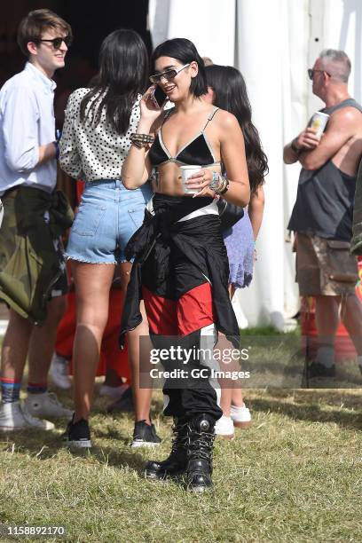 Dua Lipa seen at Glastonbury Festival 2019 on June 28, 2019 in Glastonbury, England.