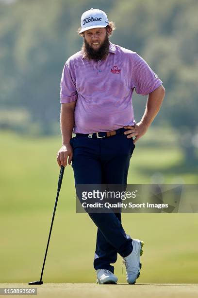 Andrew Johnston of England during Day 2 of the Andalucia Valderrama Masters at Real Club Valderrama on June 28, 2019 in Cadiz, Spain.