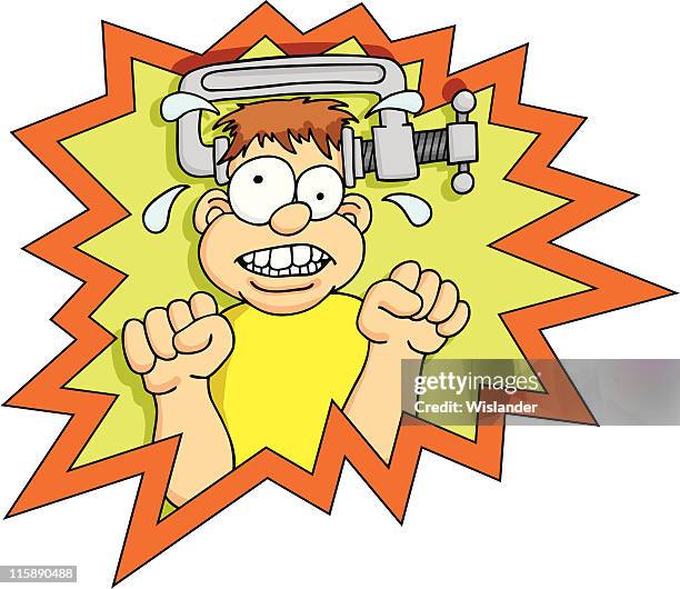 stressed out - too small stock illustrations