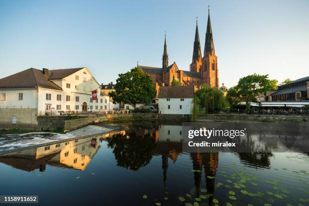 uppsala cathedral - uppsala stock pictures, royalty-free photos & images