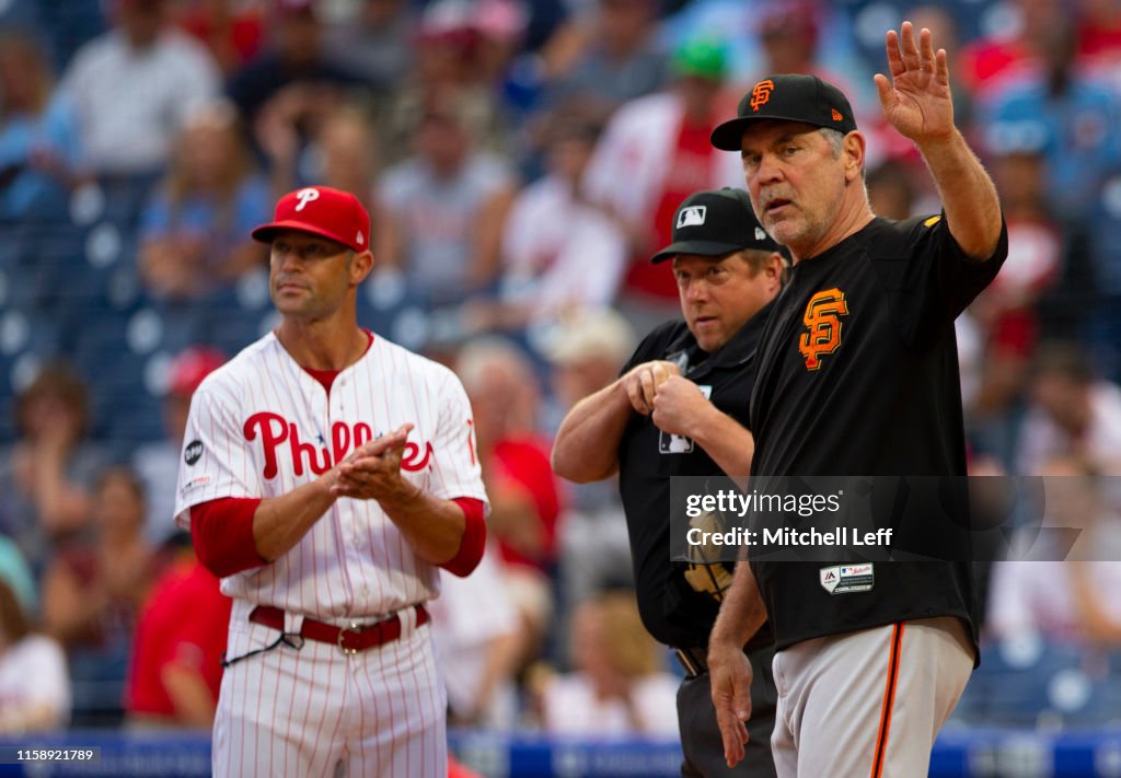 San Francisco Giants v Philadelphia Phillies