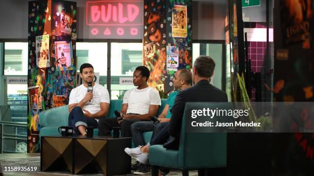Robert Gilbert, Ato Blankson-Wood and Saheem Ali at Build Studio on August 1, 2019 in New York City.