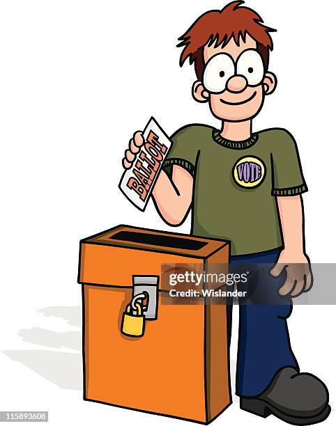 casting a vote - middle child stock illustrations