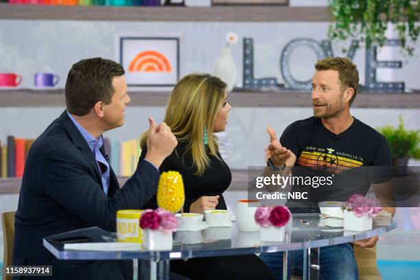 Willie Geist, Jenna Bush Hager and Dierks Bentley on Wednesday, August 1, 2019 --