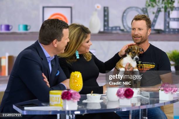 Willie Geist, Jenna Bush Hager and Dierks Bentley on Wednesday, August 1, 2019 --