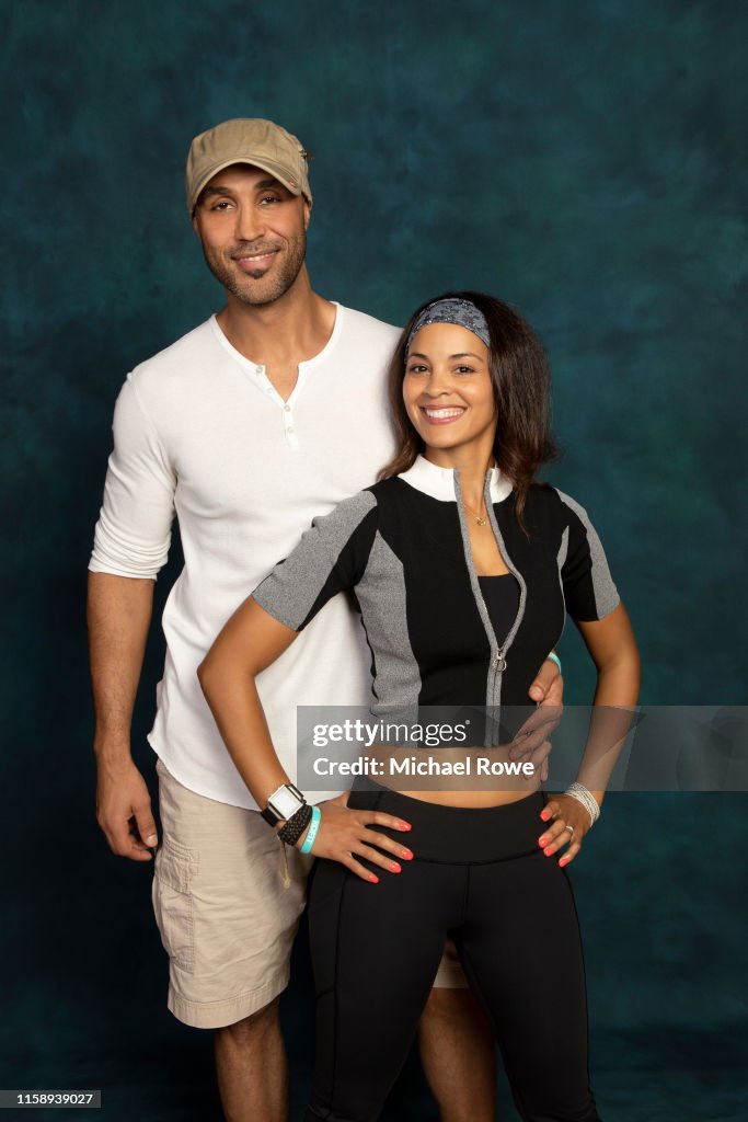 Patrick Kodjoe and wife Nicole Kuykendall Kodjoe are photographed for