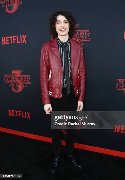 Finn Wolfhard attends the "Stranger Things" Season 3 World Premiere on June 28, 2019 in Santa Monica, California.