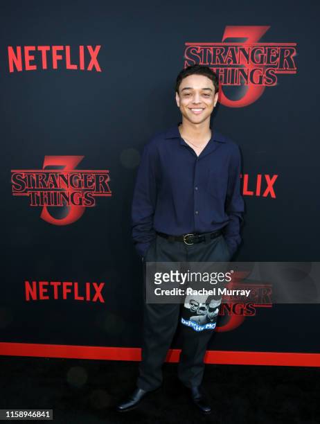 Jason Genao attends the "Stranger Things" Season 3 World Premiere on June 28, 2019 in Santa Monica, California.