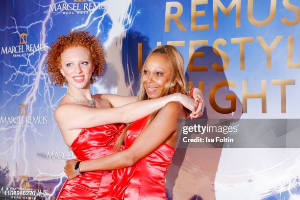 Angela Ermakova and her daughter Anna Ermakova attend the Remus Lifestyle Night on August 1, 2019 in Palma de Mallorca, Spain.