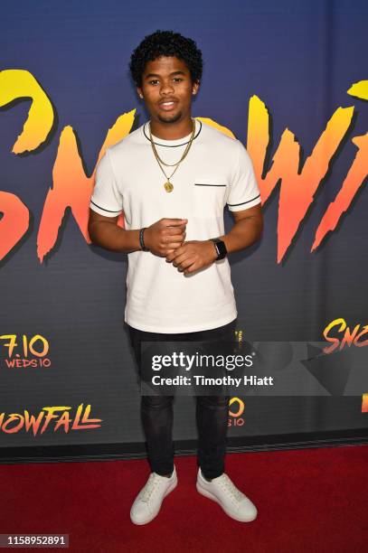 Isaiah John attends a screening of FX's "Snowfall at Showplace Icon Theater on June 28, 2019 in Chicago, Illinois.