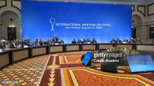 13th guarantors meeting on Syria, involves representatives of the guarantor countries , held in Nur Sultan, Kazakhstan on August 02, 2019.
