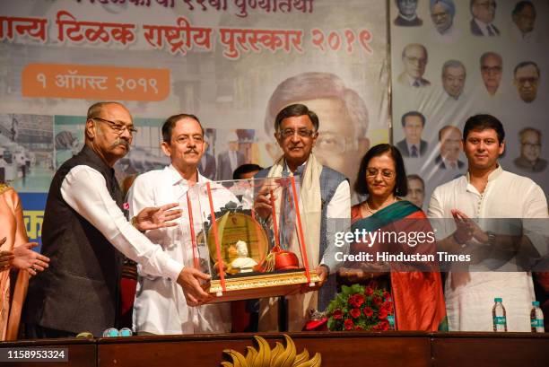 Baba Kalyani, President and Managing Director of Bharat Forge Company, conferred 'Lokmanya Tilak National Award' by the Lokmanya Tilak Memorial...