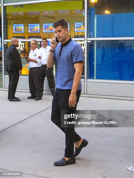 Charlie Carver is seen on August 01, 2019 in Los Angeles, California.