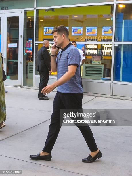 Charlie Carver is seen on August 01, 2019 in Los Angeles, California.