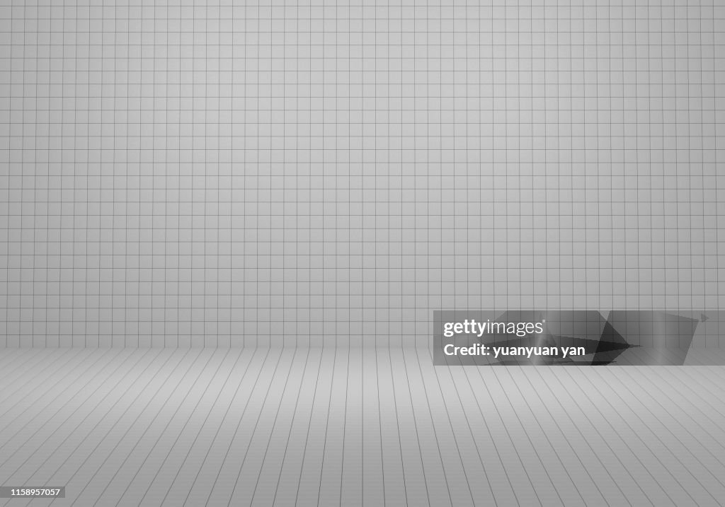 3D illustration tile wall background