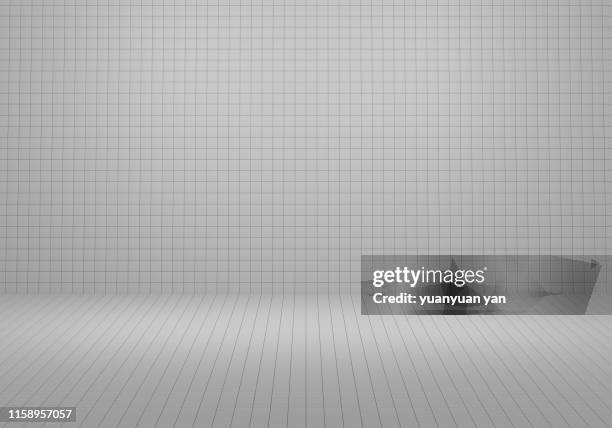 3d illustration tile wall background - three dimensional square stock pictures, royalty-free photos & images