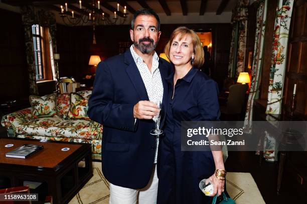 John Dorcic and Susan Mathisen attend A Country House Gathering To Benefit Preservation Long Island on June 28, 2019 in Locust Valley, New York.