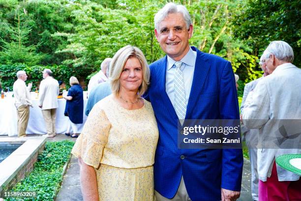 Grace Stillman and Dr. Bruce Stillman attend A Country House Gathering To Benefit Preservation Long Island on June 28, 2019 in Locust Valley, New...