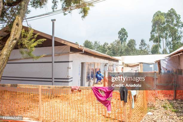 Health center is seen as precautions are taken against Ebola suspicion in Butembo, Democratic Republic of the Congo on July 27, 2019.