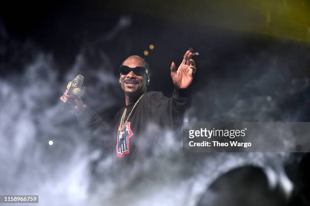 Snoop Dogg performs at Masters Of Ceremony 2019 at Barclays Center on June 28, 2019 in New York City.
