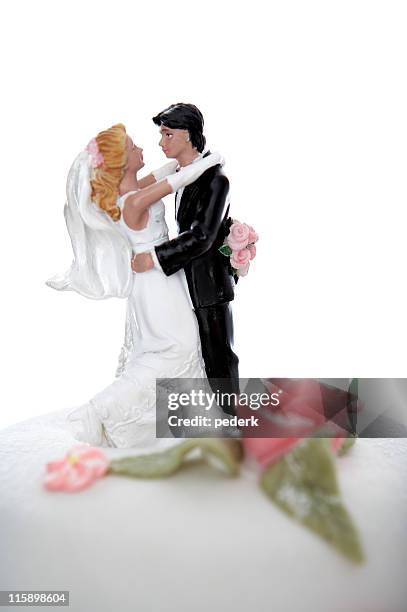 pastel de bodas - doll fotografías e imágenes de stock