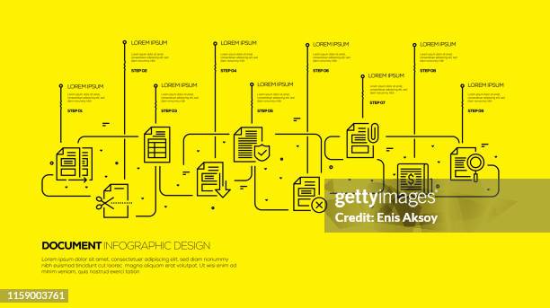 document infographic design - messy office desk stock illustrations