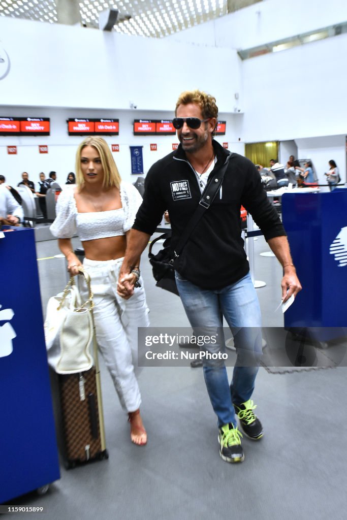 Irina Baeva And Gabriel Soto In Mexico City Airport