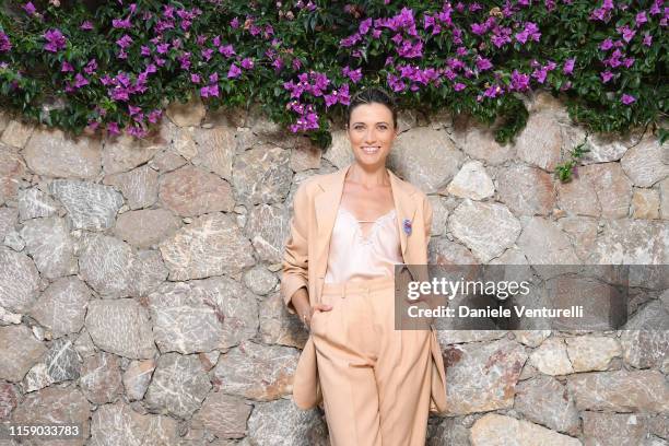 Anna Foglietta attends the Nastri D'Argento press conference in Taormina on June 29, 2019 in Taormina, Italy.