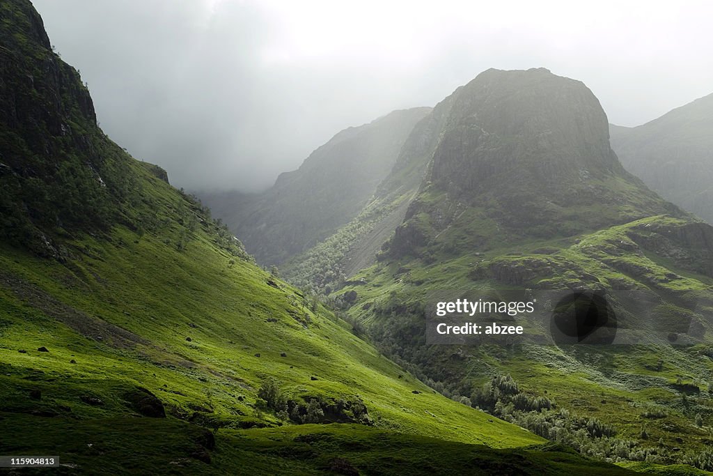 Glencoe pass on a misty day