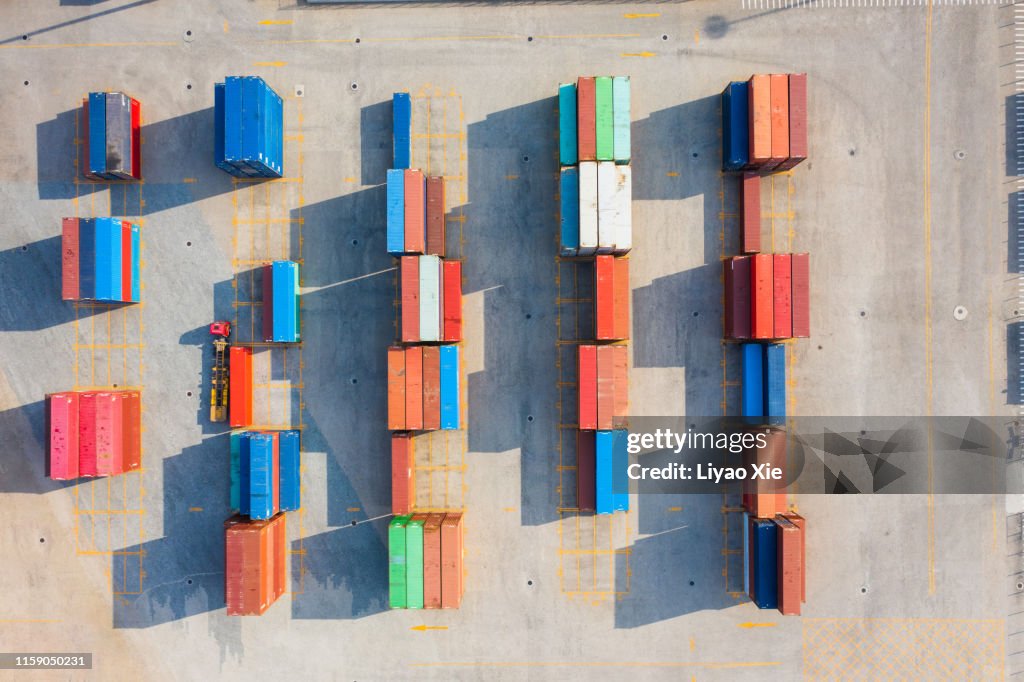 Container aerial view