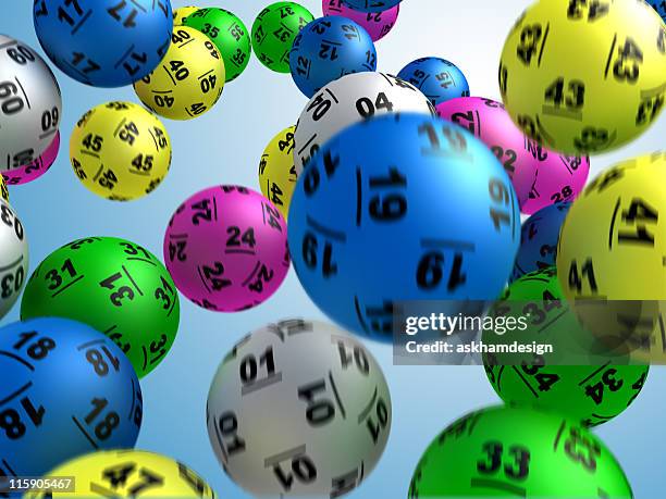 pelota de lotería - artículos de lotería fotografías e imágenes de stock