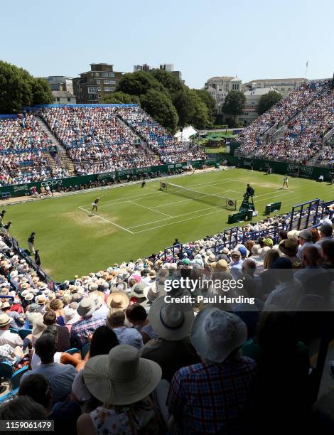 General view from the Women's Singles Final between Angelique Kerber of Germany and Karolina Pliskova of Czech Republic during day 6 of the Nature...