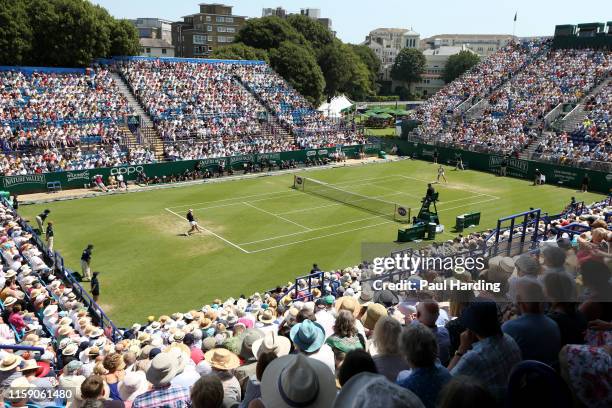 General view from the Women's Singles Final between Angelique Kerber of Germany and Karolina Pliskova of Czech Republic during day 6 of the Nature...