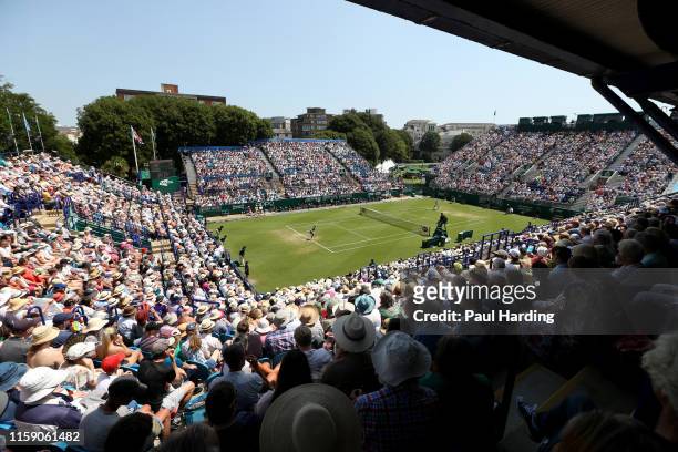 General view from the Women's Singles Final between Angelique Kerber of Germany and Karolina Pliskova of Czech Republic during day 6 of the Nature...