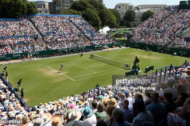 General view from the Women's Singles Final between Angelique Kerber of Germany and Karolina Pliskova of Czech Republic during day 6 of the Nature...