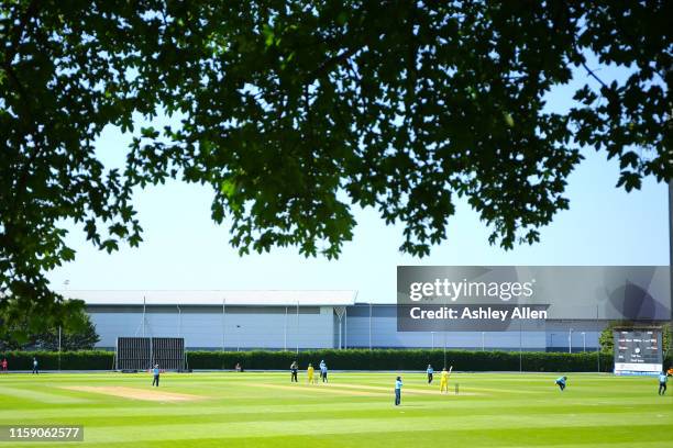 General view of play during the match between England Women and Australia A Women at Haslegrave Ground on June 29, 2019 in Loughborough, England.