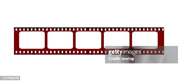 blank film strip for borders- add photos - blank frame stockfoto's en -beelden