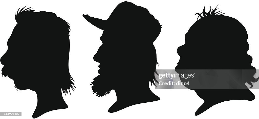 Mullet Silhouettes
