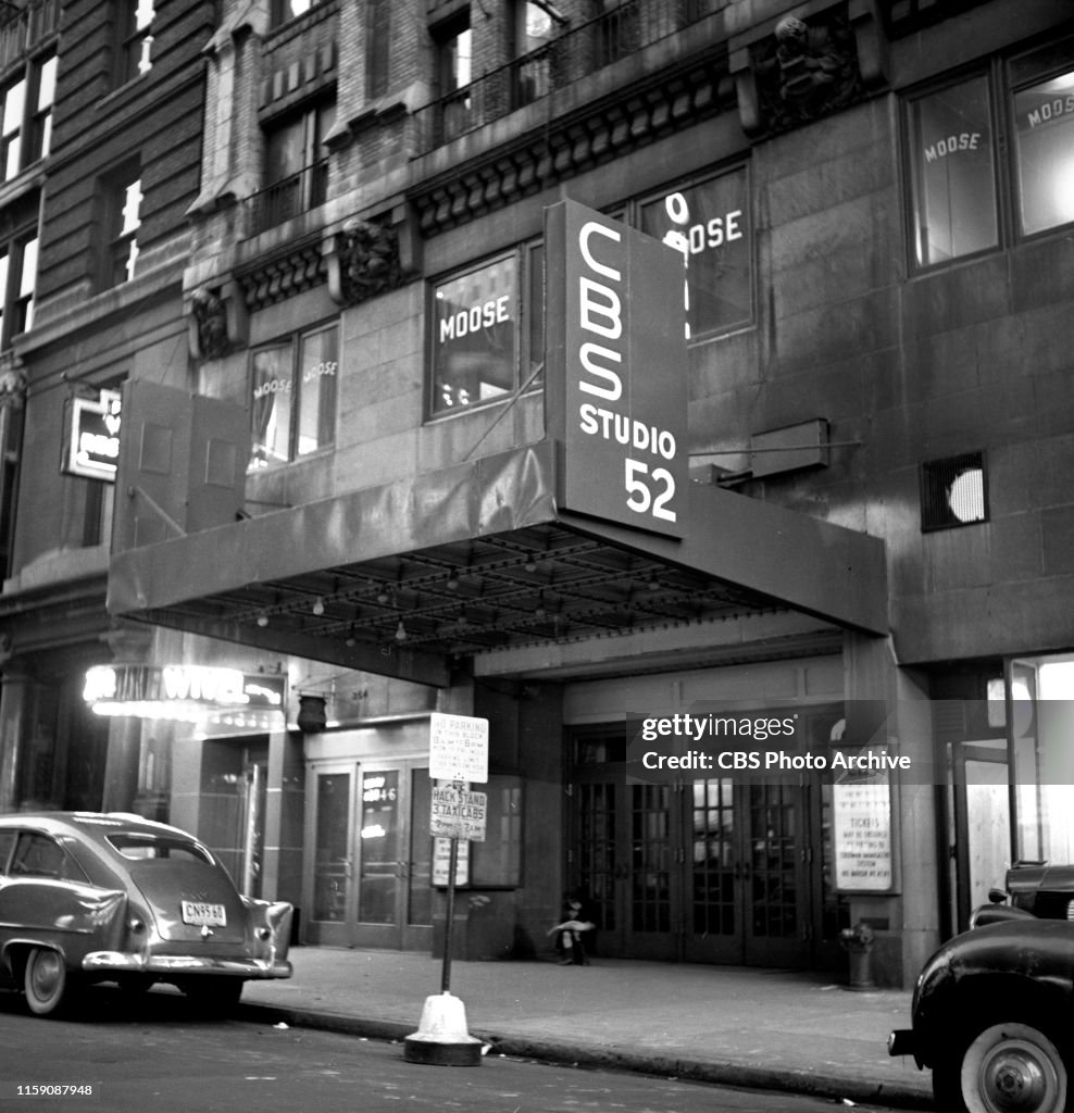 Exterior of Studio 52 featuring the CBS Television Studio 52