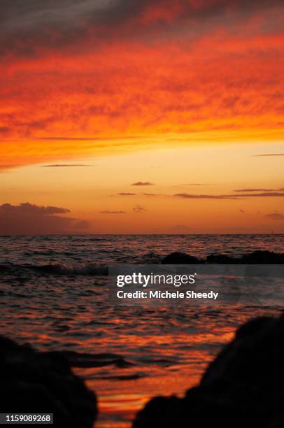 glorious maui sunsets - sheedy stock pictures, royalty-free photos & images